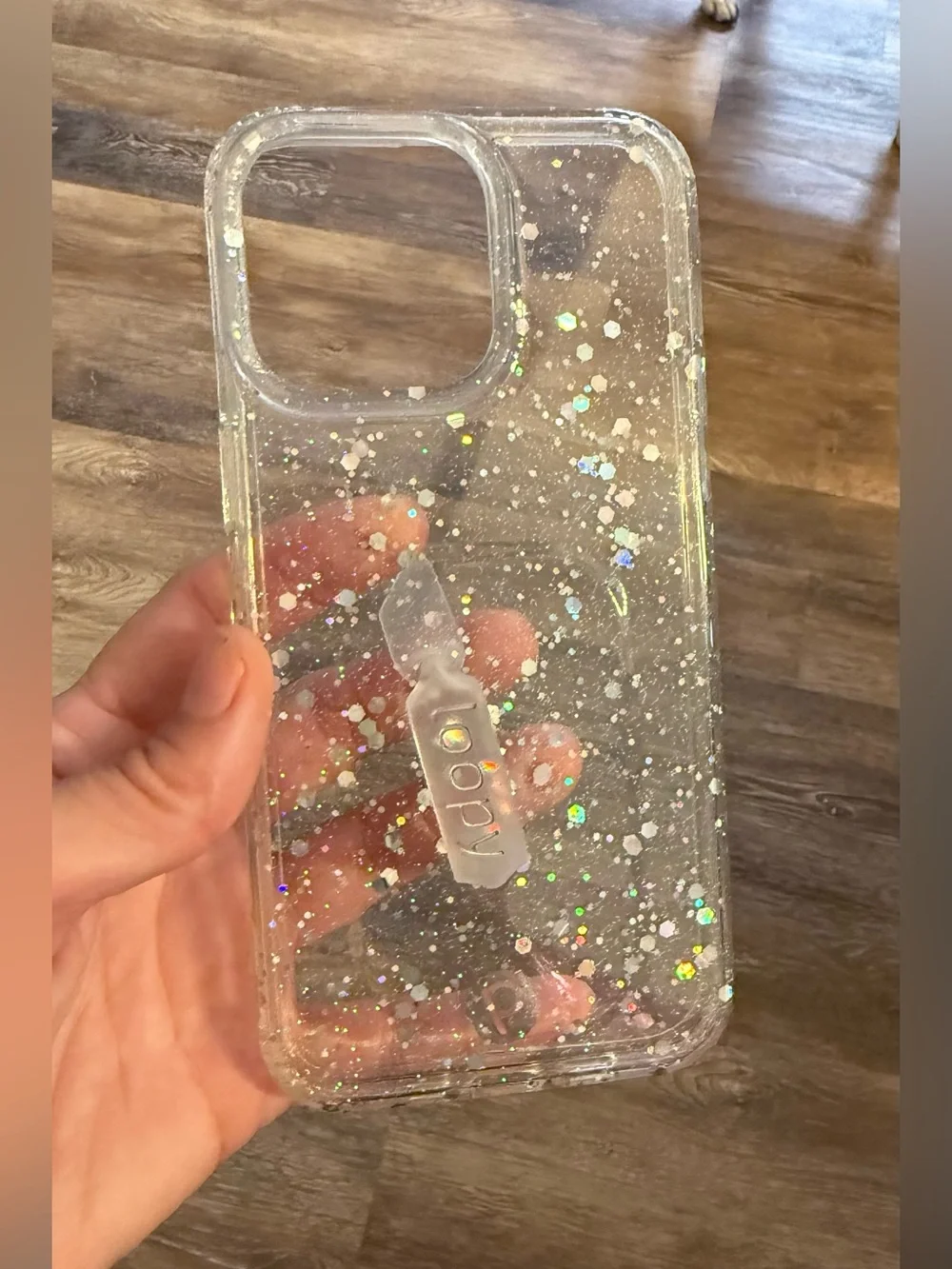 Loopy Dopamine iPhone 15 Max Pro Phone Case Bundle Righty Pink Iridescent Glitte